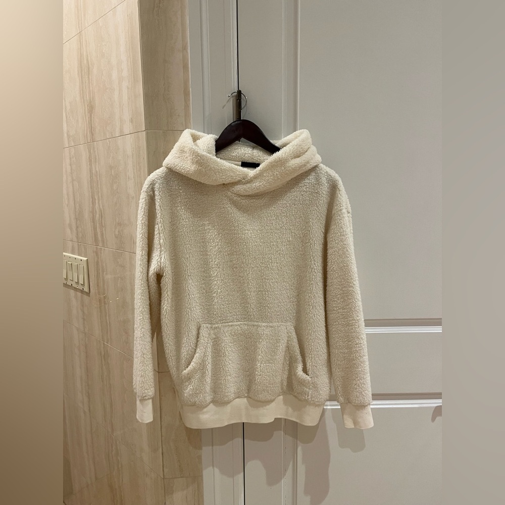ATM Anthony Thomas Melillo Cream Cowl Neck Sweater
